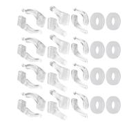 WEKADRIN 20 Pairs Glasses Ear Pads Glasses Tightener Temple Covers for Eyeglasses Sunglass Ear Grippers Temple Tips Silicone Retainers Transparent