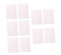 WEKADRIN 20 Sheets Double-sided Nail Adhesive Stickers Transparent Pink Jelly Glue for DIY Fake Nails Temporary Manicure Salon Use Easy to Apply and Remove