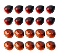 WEKADRIN 20pcs Artificial Chinese Chestnuts Set, Lifelike Foam Chestnut Ornaments Mixed Sizes, Creative Home and Photography Decor for Desktop and Shop Display Assorted style