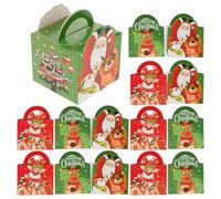 WEKADRIN 20pcs Christmas Packaging Boxes Paper Storage Boxes for Creative Present Container Cardboard for Xmas Eve