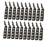 WEKADRIN 20pcs Elastic Ribbon Hair Ties for Women Hand-knotted No Crease Ponytail Holders with Ballet Pattern Medium to Long Hair Bands for Sports Yoga Daily Wear and Parties