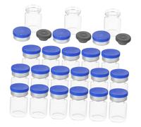 WEKADRIN 20pcs Glass Vials Essential Oil Bottles Sample Storage Vials Small Glass Storage Bottles for Decanting