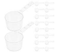 WEKADRIN 20pcs Graduated Measuring Spoons Plastic Measuring Spoons for Kitchen Cooking Skincare for Clay Mask Accurate Liquid Measurement Tool