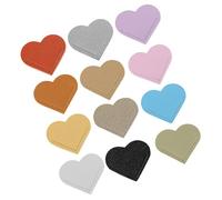 WEKADRIN 20pcs Heart-Shaped Bookmark for Girls Cute Corner Page Markers Reading Present for Book Lovers Valentine Day Party Favor Random Color