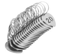 WEKADRIN 20Pcs Heart Shaped Titanium Steel Number Tags with Rings for Key Organization Lightweight Portable Numbered Bag Tags for Luggage Kindergarten Key Classification and Loss Prevention