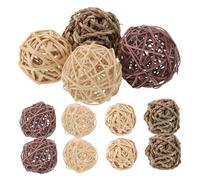 WEKADRIN 20pcs Natural Handwoven Willow Balls Rattan Chew Toys for Rabbits Hamsters Small Animal Toys for Teeth Grinding Indoor Outdoor Fun