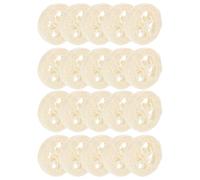 WEKADRIN 20pcs Natural Loofah Hamster Chewing for Teeth Grinding, Small Animal Molar Care, Wooden Color Pet Oral Chew Supply Set for Hamsters and Rodents
