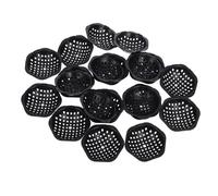 WEKADRIN 20pcs Plastic Flowerpot Drainage Mesh Pads, round Bowl-shaped Hole Screens Mesh Structure to Promote Air Circulation and Enhance Plant Health, for Indoor Home Planters