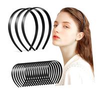 WEKADRIN 20pcs Plastic Headband Headbands Bulk Head Bands for Women Hair Thin for Women