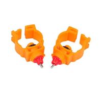 WEKADRIN 20pcs Screw Style Poultry Water Feeder for Chickens and Ducks Durable Automatic Drinker for Broilers Breeders Pullets and Game Birds Orange