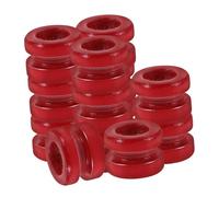 WEKADRIN 20pcs Vintage Guitar Metal Beaded Tail Components Replacement String Ends for Classical Resonator Guitars Color-coded Design for Easy Tone Identification and Learning Aid