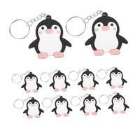 WEKADRIN 24-Piece Penguin Keyring Set Adorable Animal Themed Keychains for Party Favors Backpack Accessories and Penguin Lovers