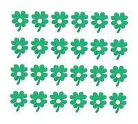 WEKADRIN 24pcs Clover Identifiable Drink Tags for Patrick's Day Birthdays and Celebrations Convenient Wine Cup Charms for Home Parties and Events