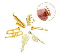 WEKADRIN 24pcs Miniature Music Instruments Xmas Ornaments Lightweight DIY Christmas Tree Decorations Party Favors with Delicate Colors and Realistic Design