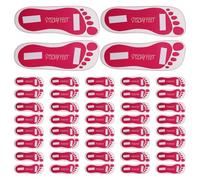 WEKADRIN 25 Pairs Disposable Sticky Sole Pads for Spray Tanning Non-slip Foot Protectors for Salons Spas Home Use Hygienic Sunless Tanning Accessories for Precise Feet Coverage and Skin