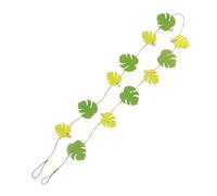 WEKADRIN 25Pcs Wooden Photo Clips with Cotton Rope DIY Monstera Chip Memo Holder for Hanging Photos Notes and Memos Pegs for Home Office Party Wedding Decoration
