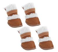 WEKADRIN 2pairs Lamb Pet Winter Boots Pet Short Boots for Puppy Shoes Snowshoes for Winter Walking Snow