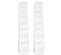WEKADRIN 2Pcs 8-Slot Acrylic Vial Holder Rack for Refrigerator - Diabetic Insulin Peptide Storage Organizer for Small Bottles - Household and Lab Fridge Organizer