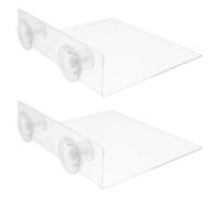 WEKADRIN 2pcs Acrylic Bird Perch Suction Cups Stable Portable Window Perch Stand for Parakeets and Parrots Indoor Outdoor Use