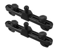 WEKADRIN 2pcs Adjustable Car Cooling Fan Mount Bracket Kit with Suction Cup Clamp for Vehicle Seat Back Stable Metal Holder for Radiator Fan Car Accessories Black