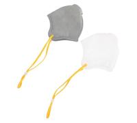 WEKADRIN 2pcs Adjustable Dog Muzzle Breathable Non-woven Anti-bite Mouth Cover for Pets Soft Mesh Chewing Prevention for Dogs Random Color