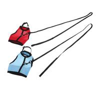 WEKADRIN 2pcs Adjustable Mesh Bunny Harness and Leash Soft Escape Preventing Rabbit Harness for Outdoor Walks Small Pet Training