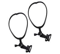 WEKADRIN 2pcs Adjustable Neck Mic Holder Ergonomic Microphone Stand for Musicians Hosts Magicians Portable Music Stage Accessory for Live Broadcasts Karaoke Guitar Performances