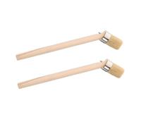 WEKADRIN 2pcs Bent Handle Car Tire Repair Brush for Engine Cleaning and Rim Detailing Versatile Car Wash Brush for Puncture Patching and Debris Removal in Tight Spaces