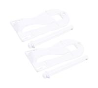 WEKADRIN 2pcs Bird Vegetable Clip for Parrots and Small Animals Plastic Food Holder for Cage Treats Easy to Install Multi-functional Fruit Clamp for Birds Rabbits Hamsters No Mess Feeding