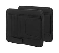 WEKADRIN 2pcs Car Sun Visor Organizer with Nonslip Attachment UV Shielding Sunglasses Holder and Document Pouch Space Saving Interior Storage for Truck and Auto Secure Eyeglasses and Card