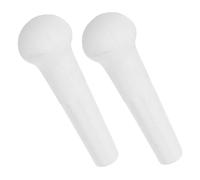WEKADRIN 2pcs Ceramic Food Grinding Stick for Food Medicine and Spices Ergonomic Hand Grinder with Marble Replacement Pestle Multifunctional Garlic Press Rocker for Kitchen Use Easy to
