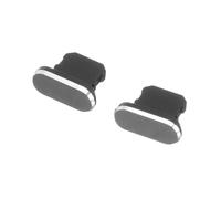 WEKADRIN 2pcs Charging Port Dust Plugs for Aluminum Alloy Anti-dust Stopper Caps Easy Installation Protective Covers for Mobile Phone Data Ports