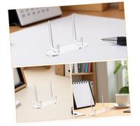 WEKADRIN 2PCS Clear Acrylic Display Stands Multi Functional Easel Holders for Photos Plates Books Artworks Transparent Modern Design with Easy Maintenance for Home Office Decor