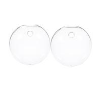 WEKADRIN 2pcs Clear Glass Wall Hanging Planter Vases for Indoor Plants Transparent Hydroponic Flower Pots for Home Office Decoration Easy Maintenance Root View Terrariums