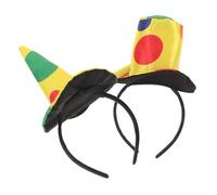 WEKADRIN 2pcs Clown Hat Headband Set Circus Clown Hat Playful Pointed Headband Halloween Costume