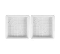 WEKADRIN 2pcs Concrete Brick Molds for Outdoor Walkway Paving Plastic Patio Stepping Forms for DIY Garden Path Courtyard and Driveway Crafting