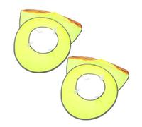 WEKADRIN 2pcs Construction Hard Hat Sun Shade with Breathable UV Protection Mesh Cooling Safety Helmet Visor for Outdoor Labor and Travel Fluorescent Green Reflective Strip Design