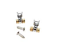 WEKADRIN 2pcs Copper Guitar String Retainers with Ball Bearing Buckles Metal Electric Guitar String Guides Prevent Fraying for Stable Tuning