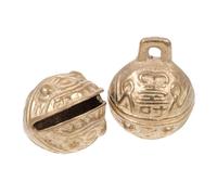 WEKADRIN 2Pcs Copper Pet Bells Decorative Hanging Bells for Dogs Loud Sound Suitable for Home Party Decorations