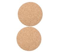 WEKADRIN 2Pcs Cork Mousepad round Mouse Pad 8.65X8.65X0.08In High Performance Smooth Surface Anti-Slip Working Mousepad for Dormitory Gamer