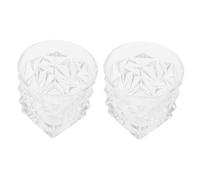 WEKADRIN 2pcs Crystal Glass Whiskey Tumblers Simple Stylish Milk Juice Drinking Cups for Home Bar Smooth Finish Classic Drinkware for Cocktails Desserts