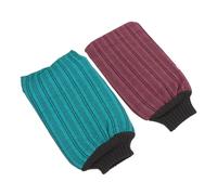 WEKADRIN 2Pcs Double-sided Exfoliating Bath Towels Thick Cotton Back Scrubbers with Strong Cleaning Power Fast-drying Long Scrubbing Towels for Men and Women for Shower and Skin Care