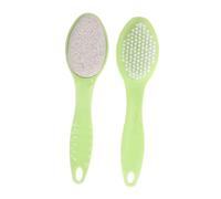 WEKADRIN 2pcs Double-Sided Pumice Stone Foot Scrubber with Ergonomic Handle for Exfoliating Dead Skin and Calluses Portable Foot Brush for Shower and Home Pedicure Use
