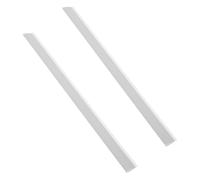 WEKADRIN 2pcs Dustpan Edge Bar Replacement Strips Soft Rubber Lip for Home Office Close Fit Design for Hard Floors Easy Install Protector for Fine Debris Removal and Floor Scratch