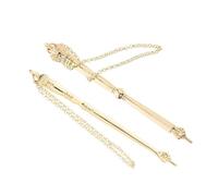 WEKADRIN 2pcs Elegant Metal Jewish Bible Reading Pointer Tool Torah Yad with Crown and Onion Head for Bar Mitzvah Synagogue Home Use Accurate Text Tracking