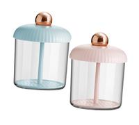 WEKADRIN 2pcs Facial Foam Maker Cup Multi-hole Vent Plate Bubble Foamer Tool for Face Wash Quick 5-second Foam Generator with Pink Gold and Blue Gold for Skincare Use
