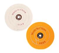 WEKADRIN 2Pcs Flap Disc Abrasive Polishing Cloth Wheels for Metal Jewelry Wood Plastic Grinding and Buffing