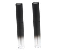 WEKADRIN 2pcs Gradient Lip Gloss Tubes Versatile Containers for Lip Gloss and Cosmetics Stylish Round Design Empty Refillable Tubes for Makeup