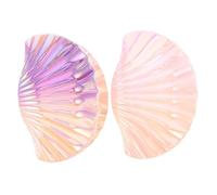 WEKADRIN 2pcs Gradient Shell Hair Claw Clips for Women and Resin Material with Marble Pattern Lightweight Summer Ocean Styling Hairpins Beach Accessories for Casual and Party Looks