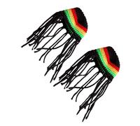 WEKADRIN 2pcs Halloween Pet Costume Hat for Small Dogs Cats and Hamsters Breathable Braided Polyester Caps Headwear for Festive Photos and Social Events